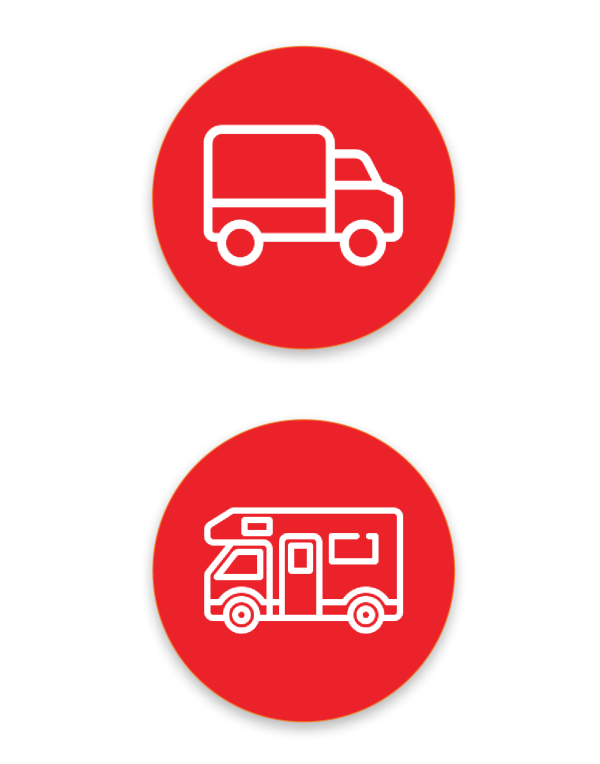 Vans and Large Campers up to 5t